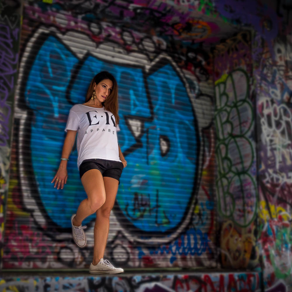 Tania graffiti shorts